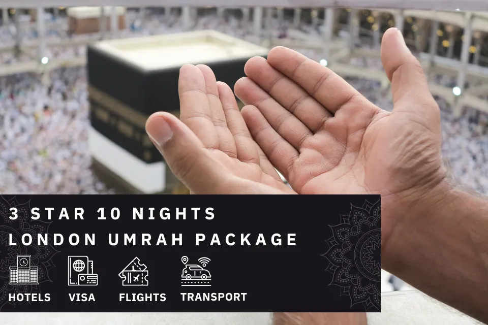 10 Nights 3 Star London Umrah Package