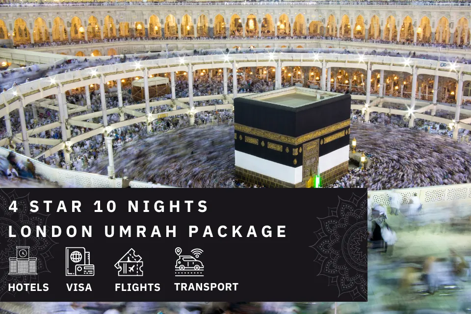 10 Nights 4 Star London Umrah Package