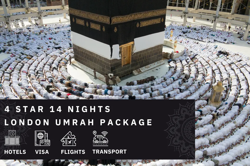 14 Nights 4 Star London Umrah Package