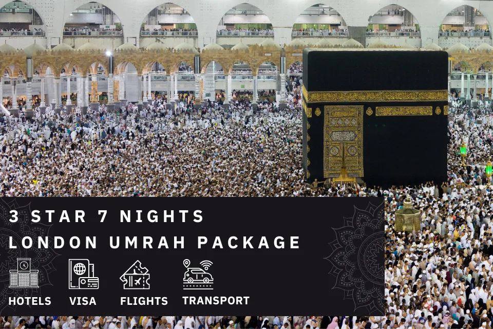 7 Nights 3 Star London Umrah Package